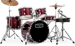 Jazz drum kit Mapex TND5844FT TORNADO JAZZ 18 - 5 shells - Wine red