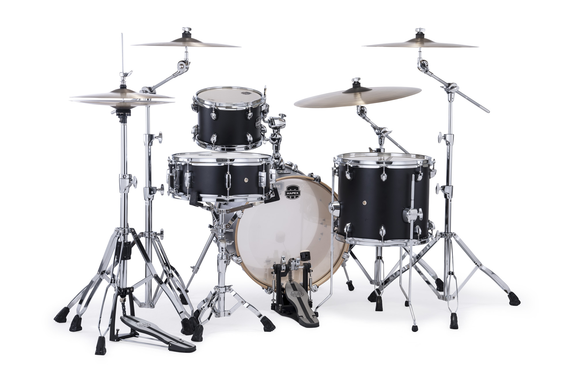 Mapex Mars Maple 18'' / 4f - 4 FÛts - Matte Black - Jazz drum kit - Variation 1
