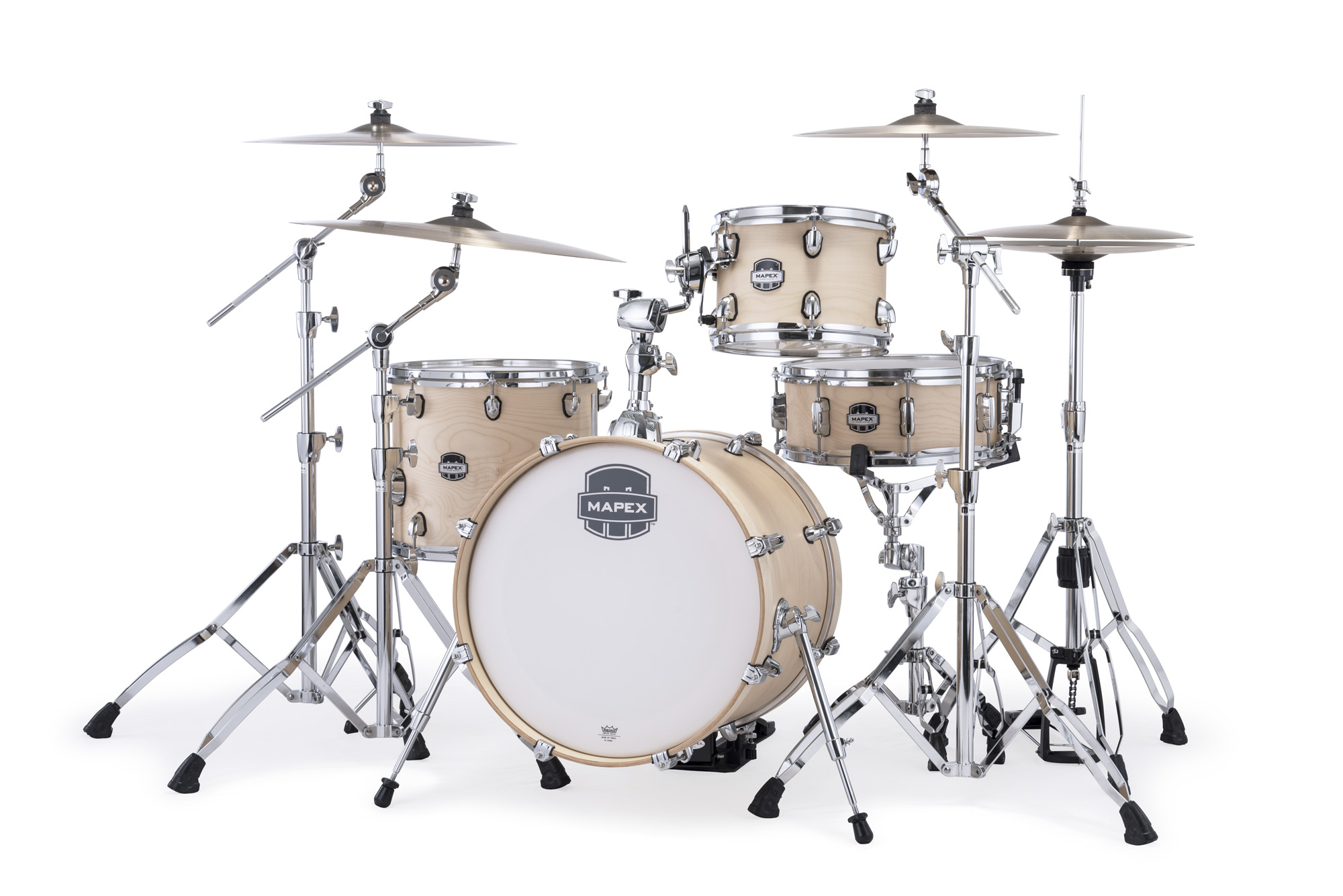 Mapex Mars Maple 18'' / 4f - 4 FÛts - Natural Satin - Jazz drum kit - Variation 1