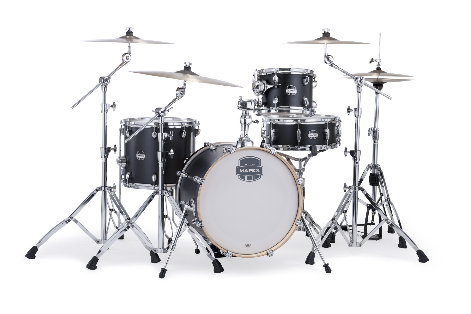 Mapex Mars Maple 18'' / 4f - 4 FÛts - Matte Black - Jazz drum kit - Variation 2