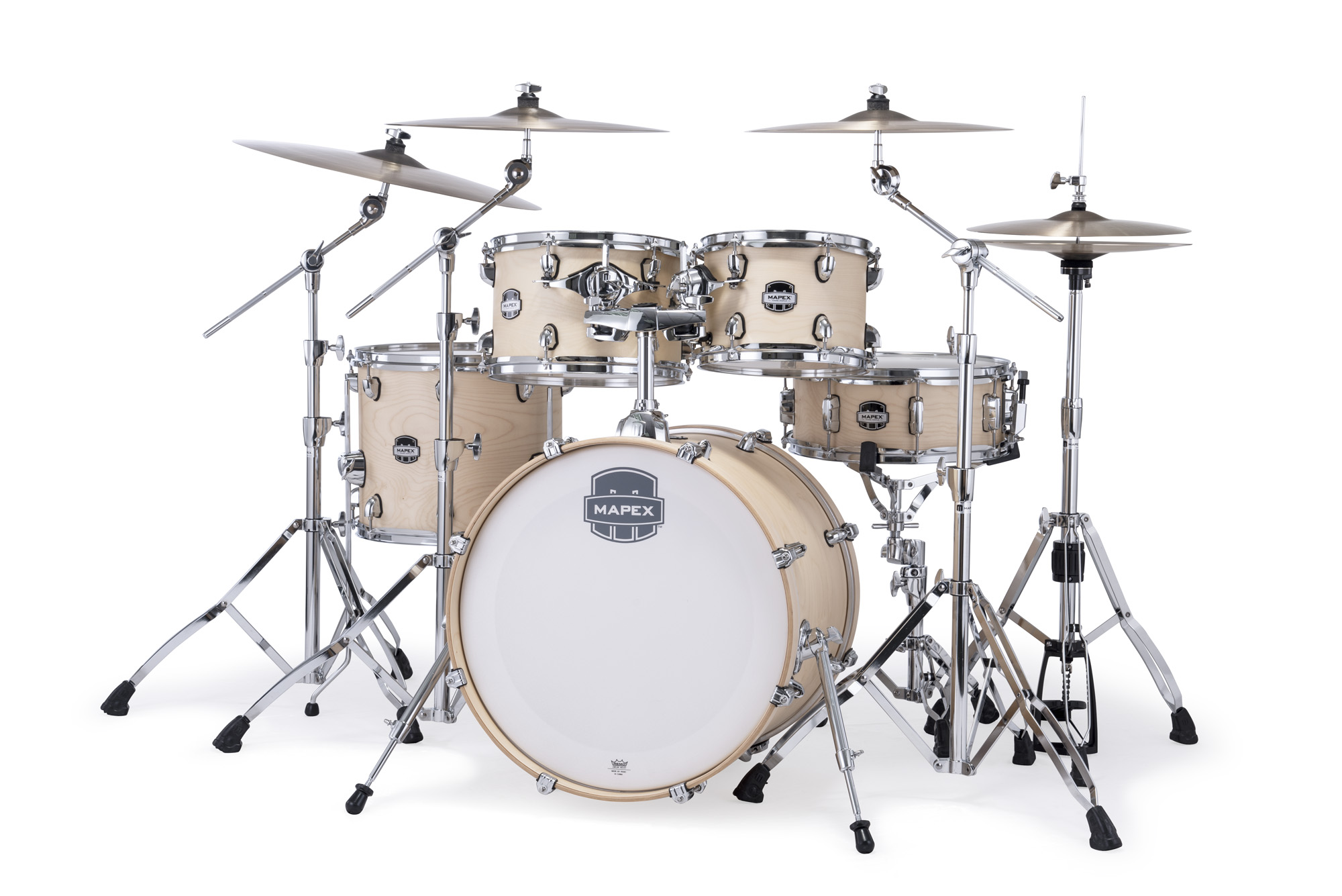 Mapex Mars Maple 20'' / 5f - 5 FÛts - Natural Satin - Fusion drum kit - Variation 1