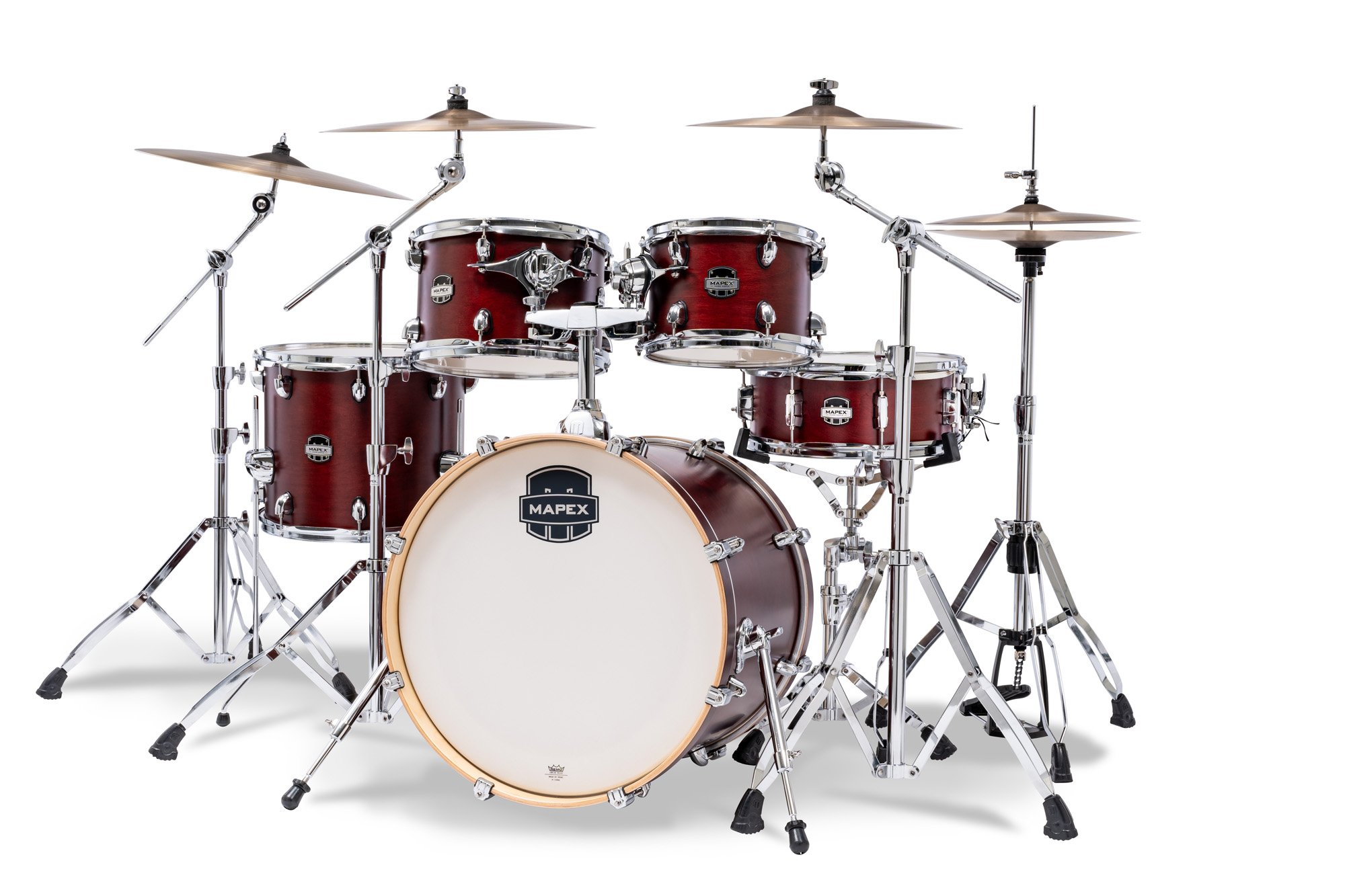 Mapex Mars Maple 20'' / 5f - 5 FÛts - Merlot Satin - Fusion drum kit - Variation 1