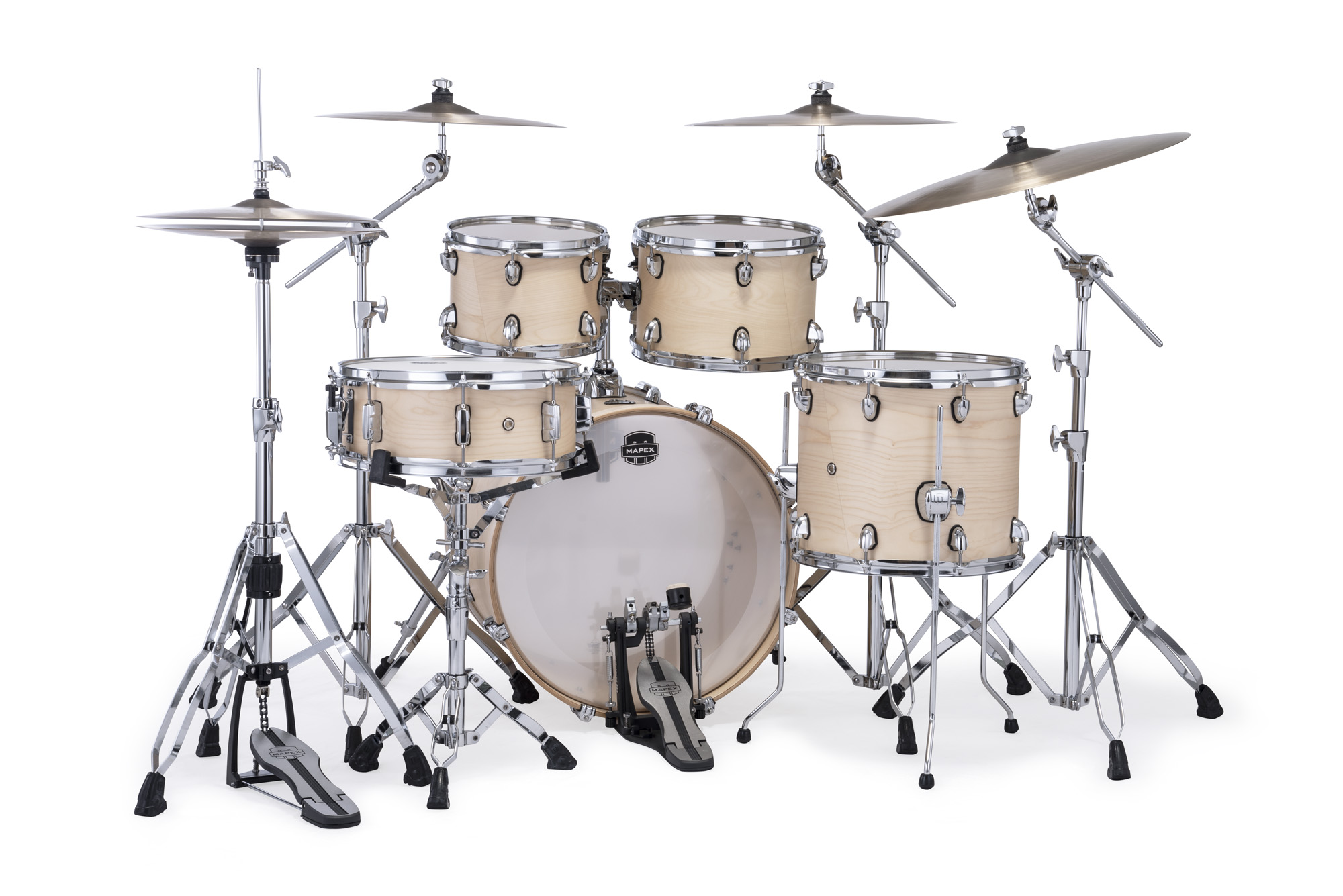 Mapex Mars Maple 20'' / 5f - 5 FÛts - Natural Satin - Fusion drum kit - Variation 2