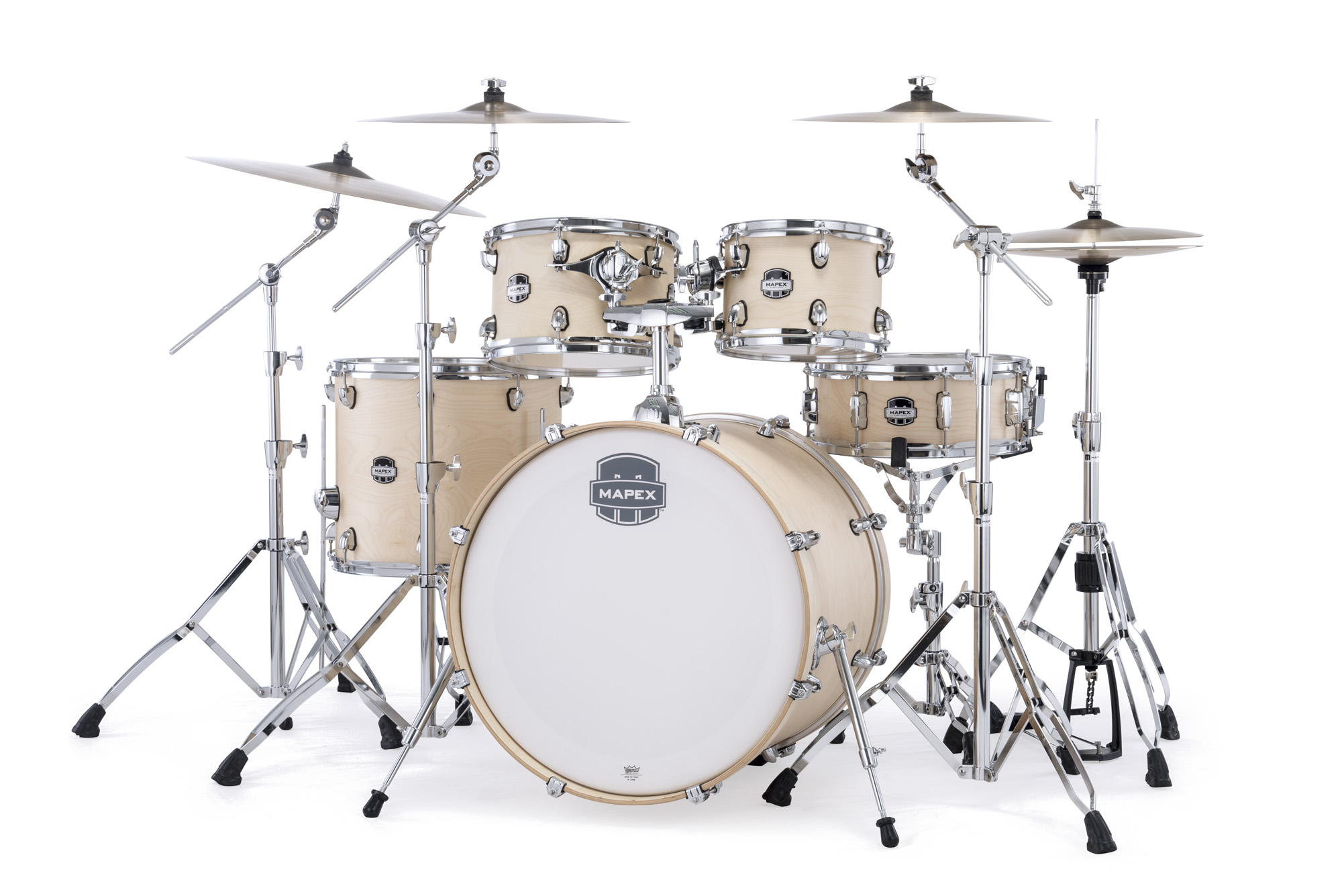 Mapex Mars Maple 22'' / 5f - 5 FÛts - Natural Satin - Rock drum kit - Variation 1