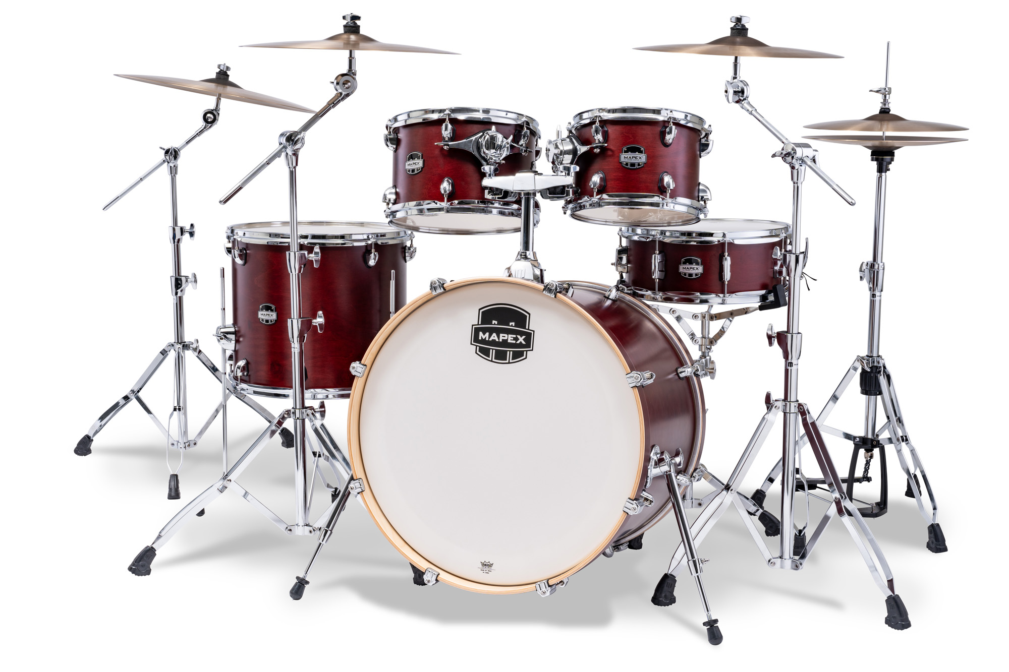 Mapex Mars Maple 22'' / 5f - 5 FÛts - Merlot Satin - Rock drum kit - Variation 1