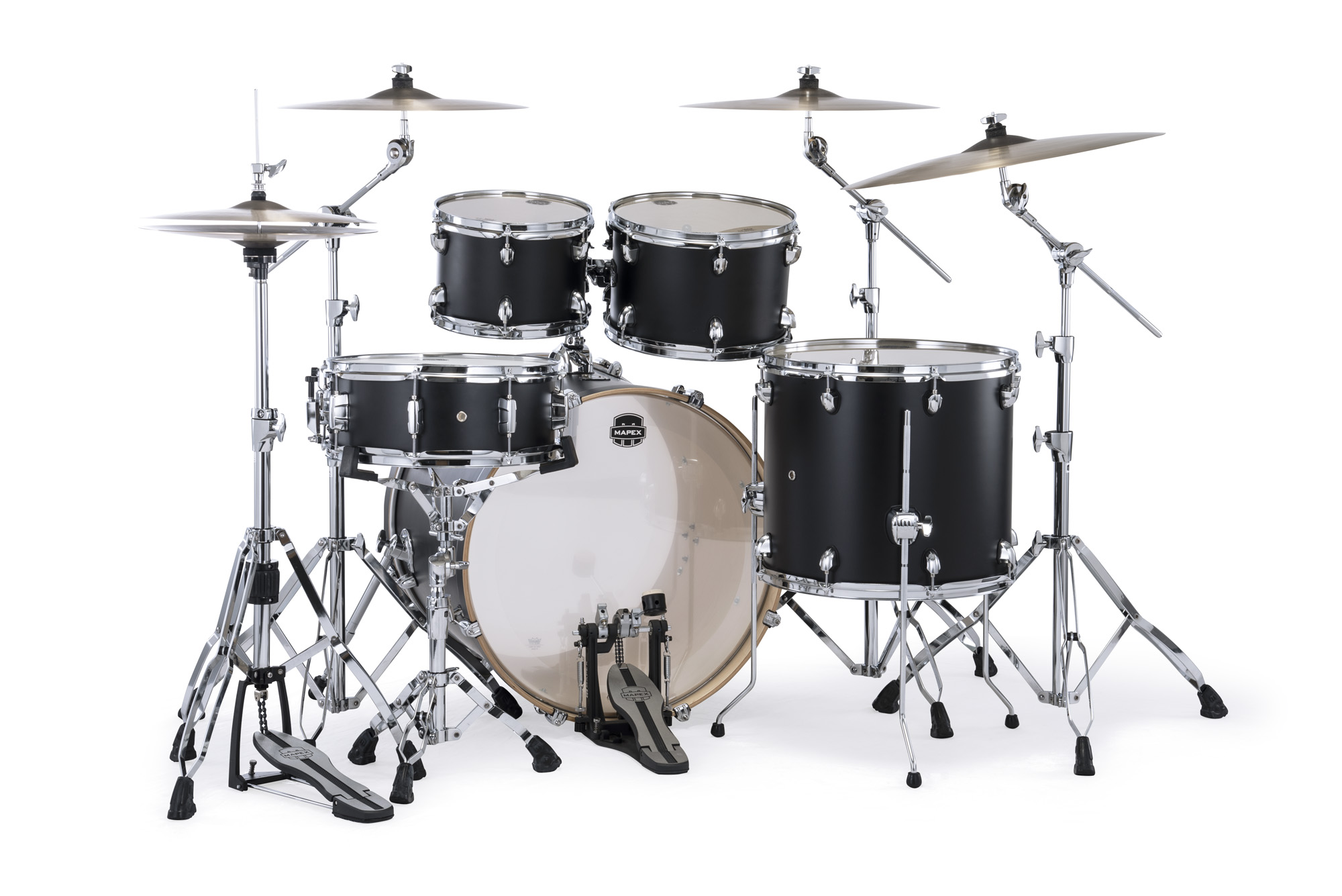 Mapex Mars Maple 22'' / 5f - 5 FÛts - Matte Black - Rock drum kit - Variation 2