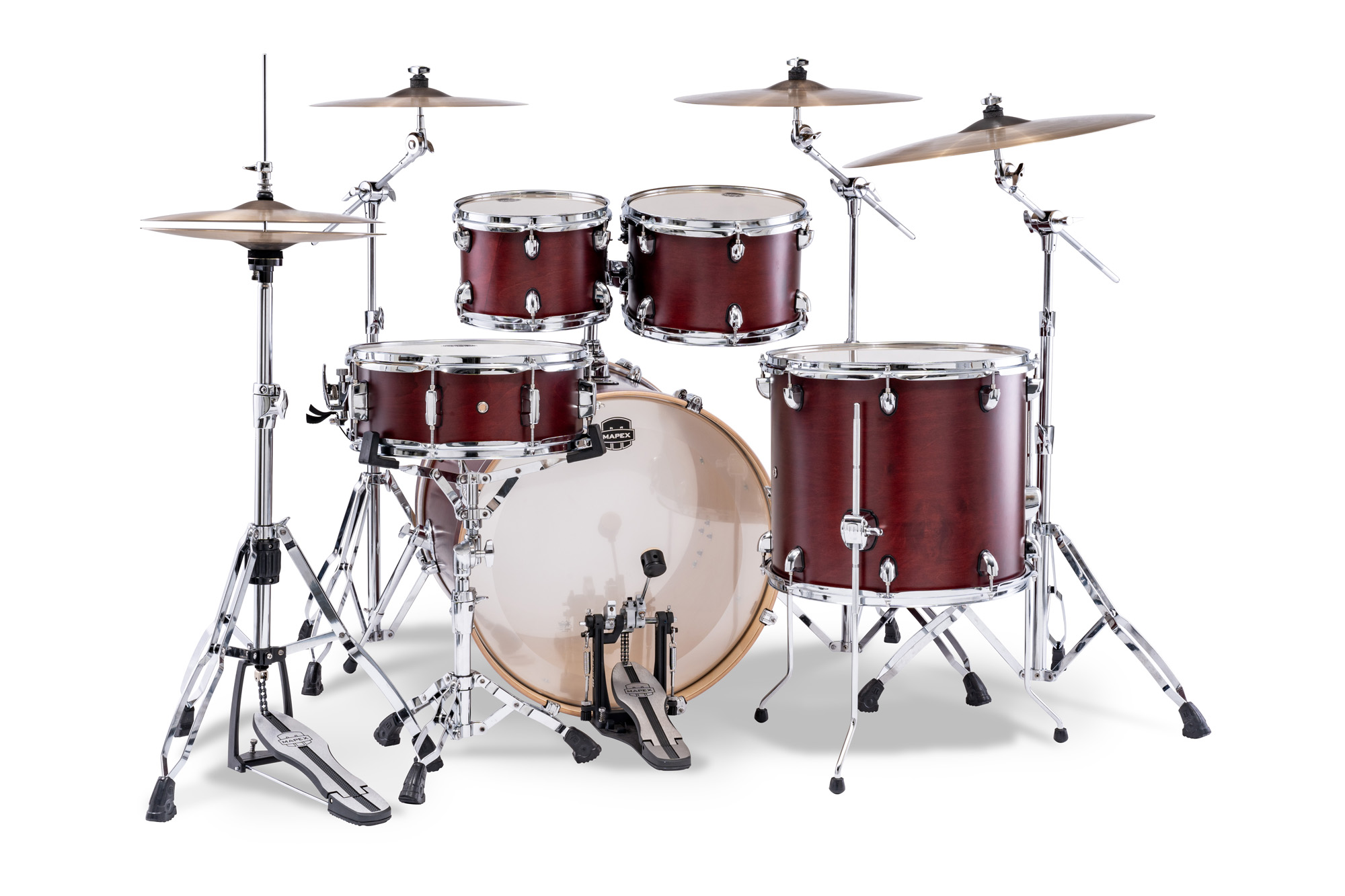 Mapex Mars Maple 22'' / 5f - 5 FÛts - Merlot Satin - Rock drum kit - Variation 2