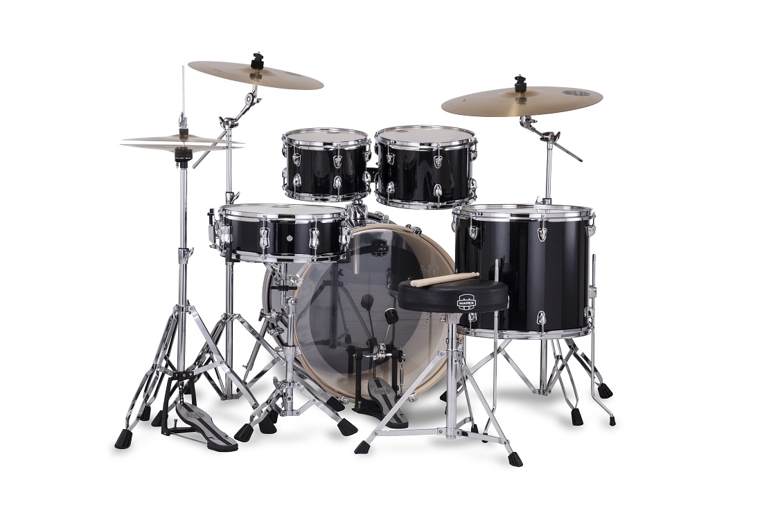 Mapex Venus Rock 22'' - 5 FÛts - Black Galaxy Sparkle - Rock drum kit - Variation 1