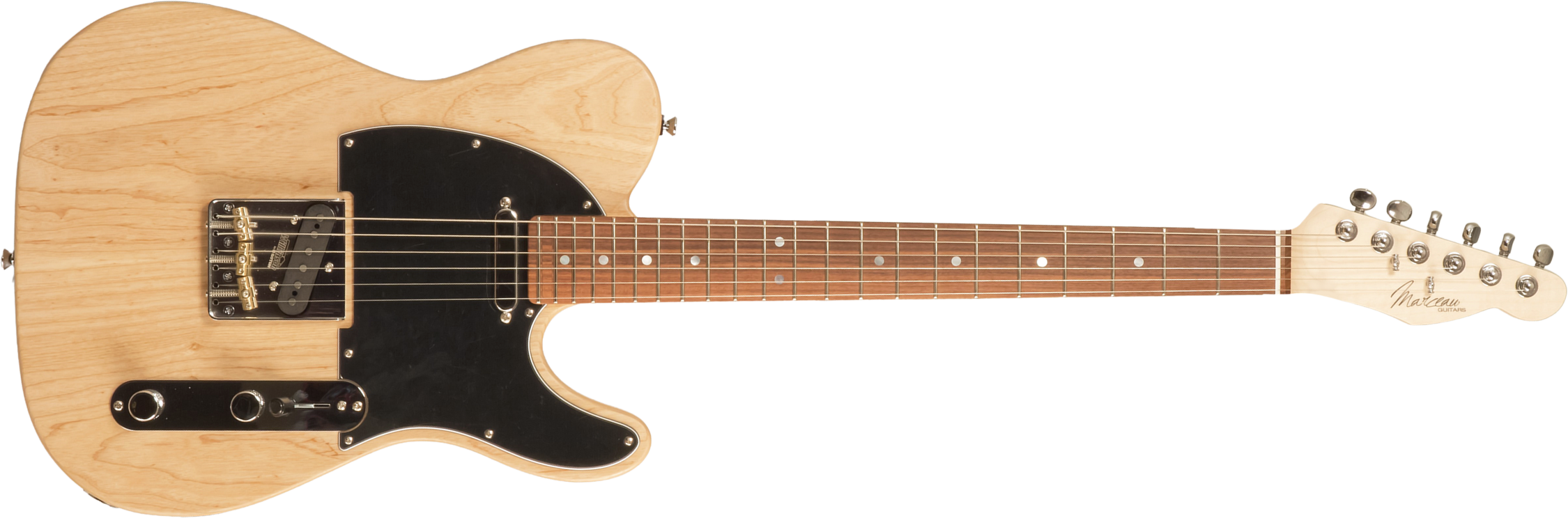 Marceau Guitars Elegante Traditional 2s Ht Pf #t316424 - Natural Satin - Tel shape electric guitar - Main picture