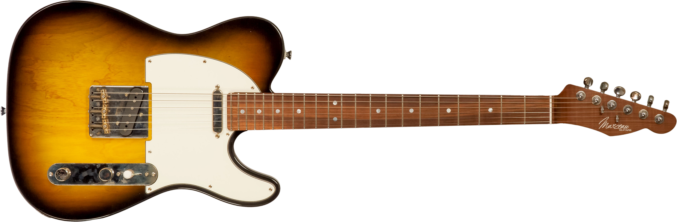 Marceau Guitars Elegante Traditional 2s Ht Pf #t316524 - Soft Relic 3 Tons Burst - Tel shape electric guitar - Main picture