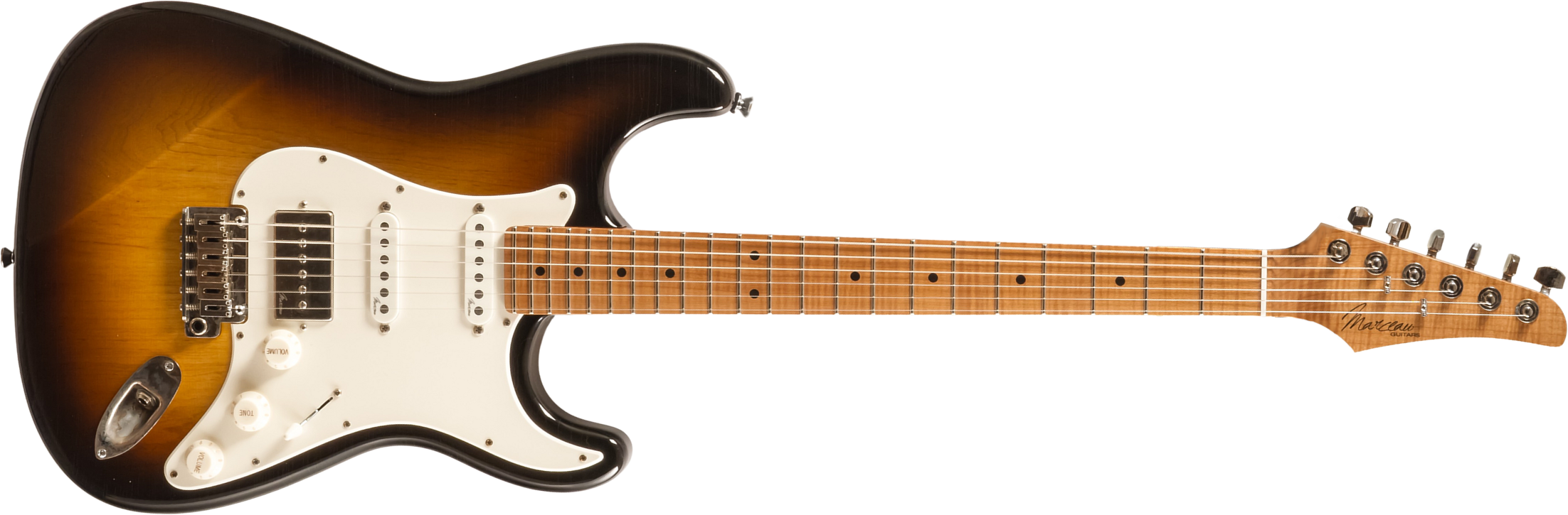 Marceau Guitars Experience Traditional Hss Trem Mn #t226924 - Soft Relic Burst 3 Tons - Str shape electric guitar - Main picture