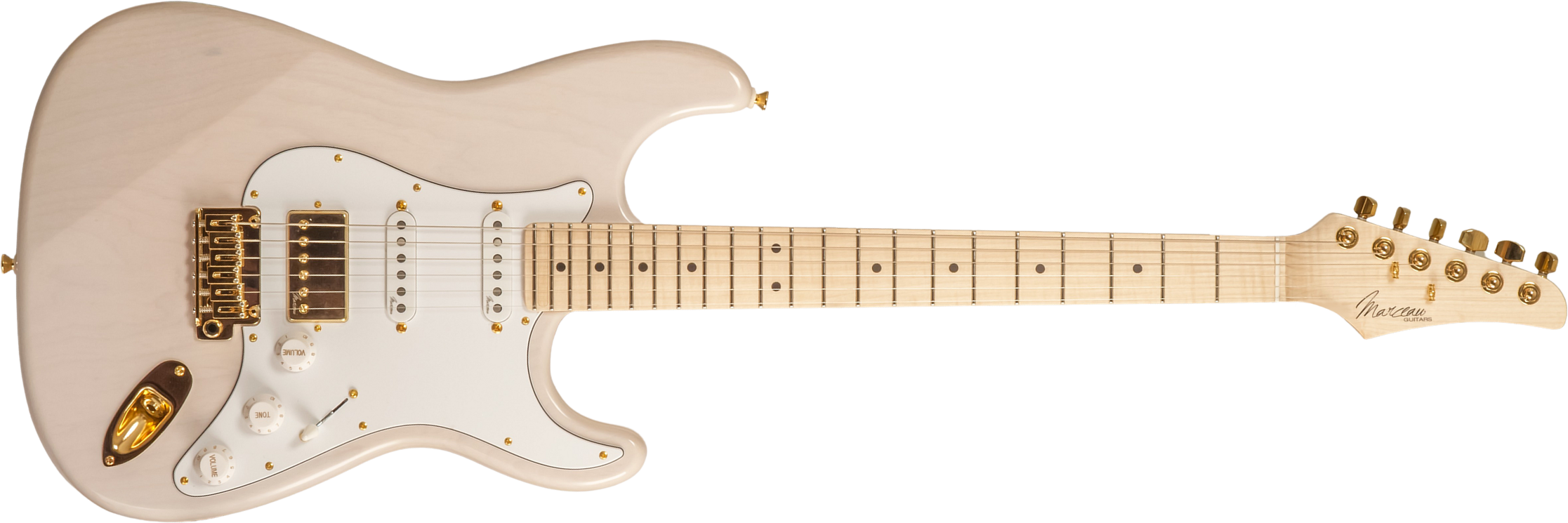 Marceau Guitars Experience Traditional Hss Trem Mn #t227224 - White Blonde - Str shape electric guitar - Main picture