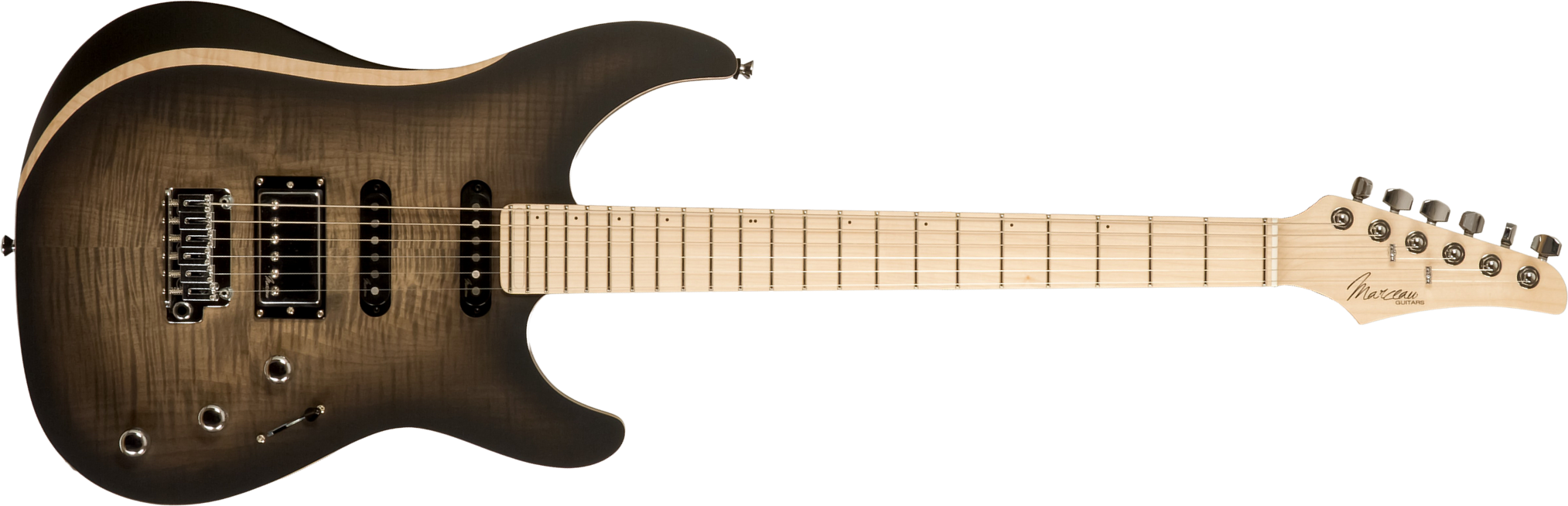 Marceau Guitars Fascinante Standard Hss Trem Mn #s17224 - Black Burst Satin - Str shape electric guitar - Main picture