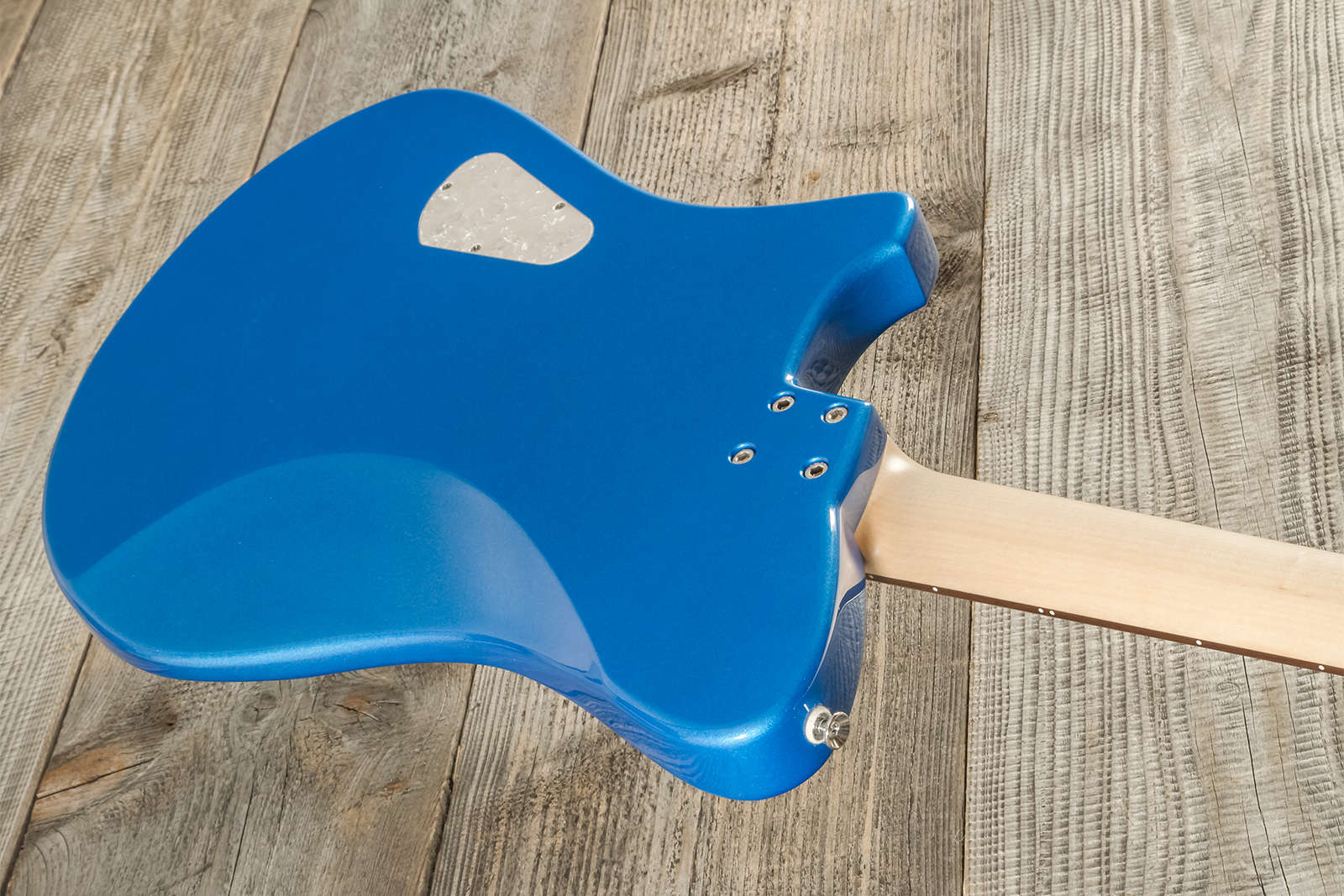 Marceau Guitars Deferlante Standard 2s Trem Pf #s71624 - Lake Placid Blue - Retro rock electric guitar - Variation 7