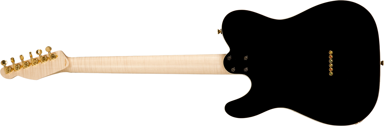 Marceau Guitars Elegante Custom Traditional Sh Ht Mn #t316024 - Black - Tel shape electric guitar - Variation 1