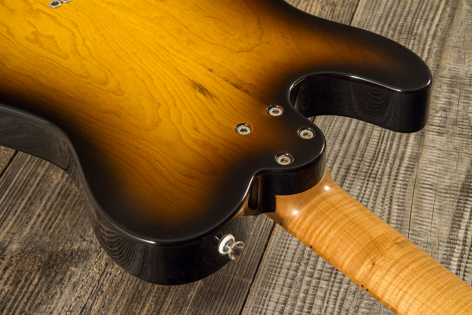 Marceau Guitars Elegante Traditional 2s Ht Mn #t316324 - Soft Relic 3 Tons Burst - Tel shape electric guitar - Variation 9