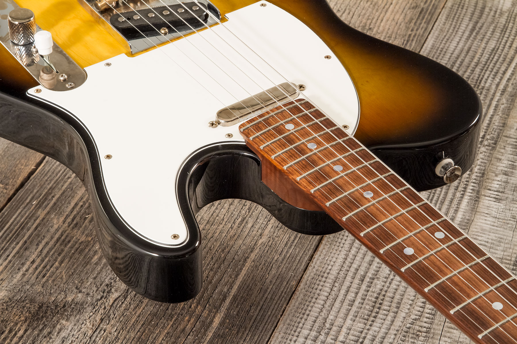Marceau Guitars Elegante Traditional 2s Ht Pf #t316524 - Soft Relic 3 Tons Burst - Tel shape electric guitar - Variation 4