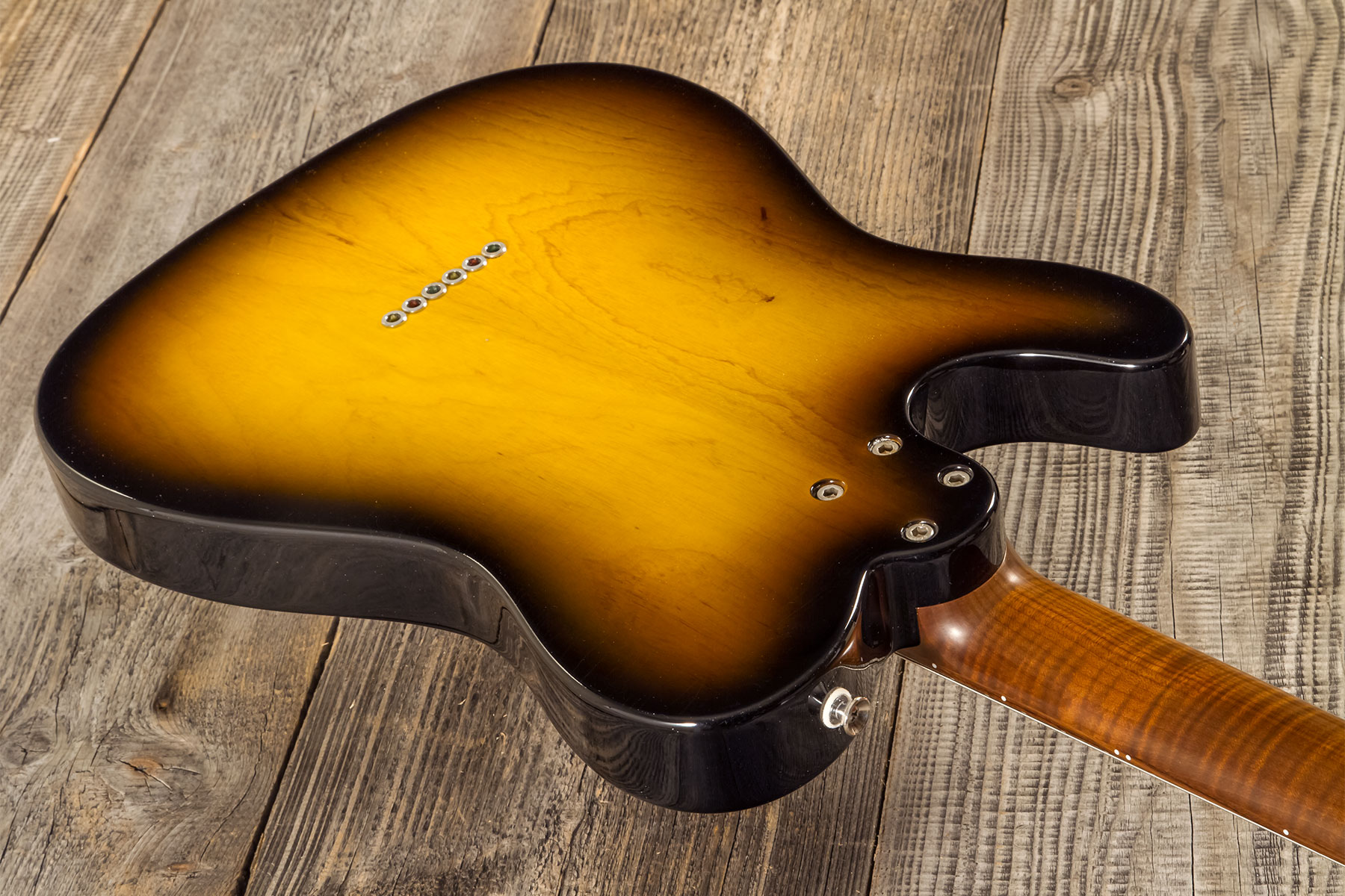Marceau Guitars Elegante Traditional 2s Ht Pf #t316524 - Soft Relic 3 Tons Burst - Tel shape electric guitar - Variation 6