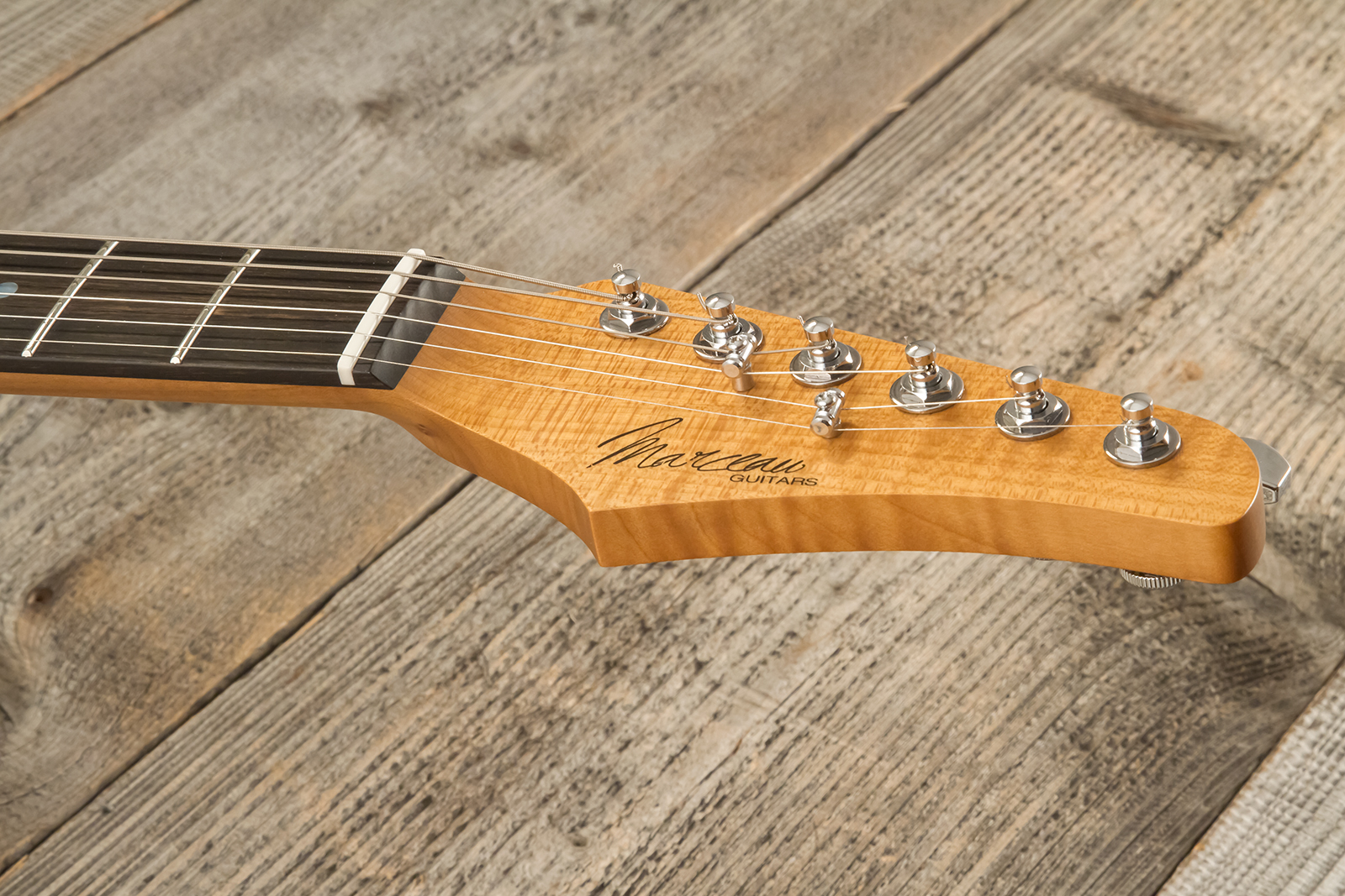 Marceau Guitars Experience Traditional 3s Trem Mn #t226624 - Charcoal - Str shape electric guitar - Variation 9