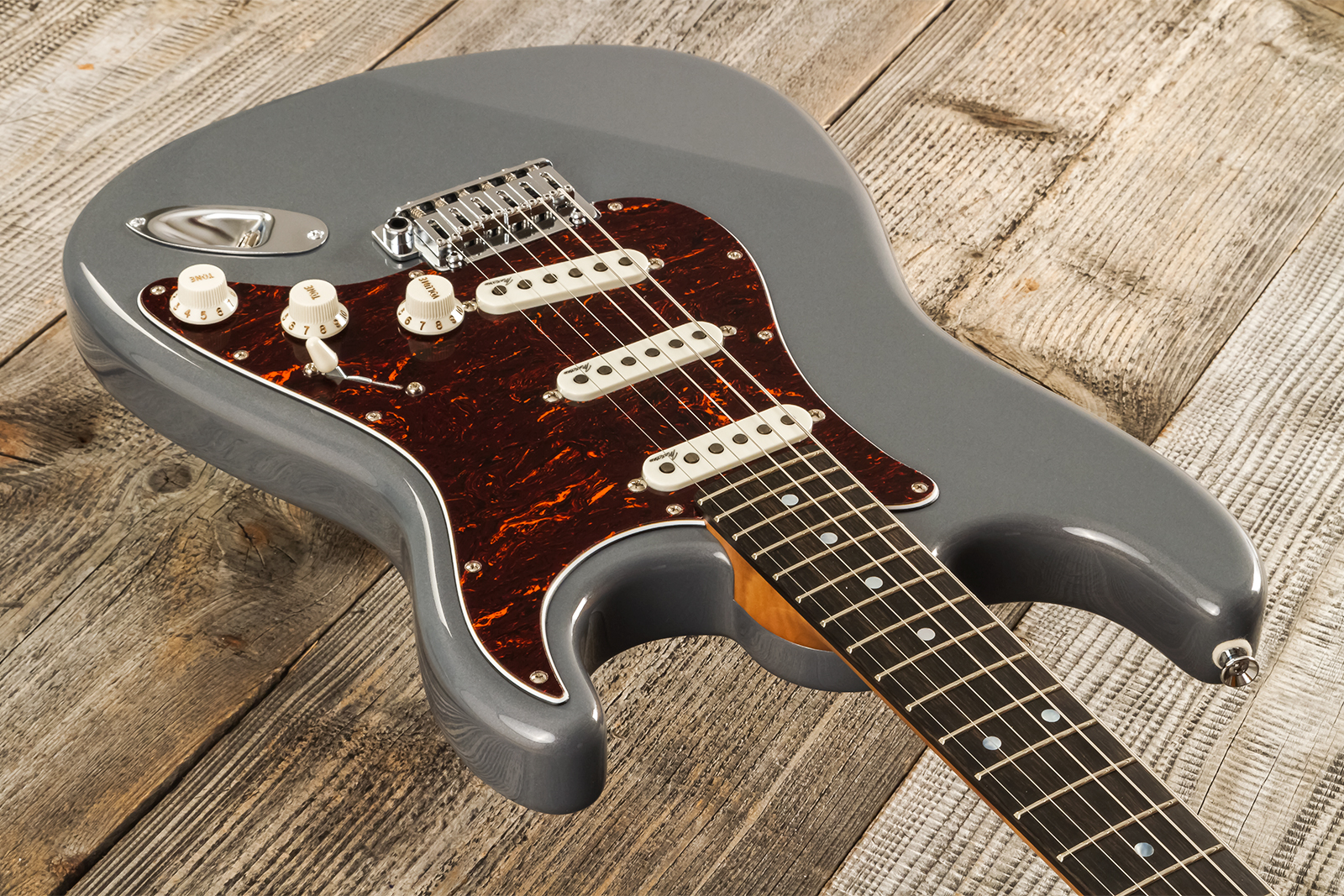 Marceau Guitars Experience Traditional 3s Trem Mn #t226624 - Charcoal - Str shape electric guitar - Variation 2
