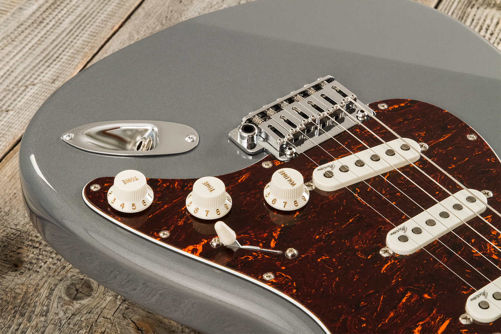 Marceau Guitars Experience Traditional 3s Trem Mn #t226624 - Charcoal - Str shape electric guitar - Variation 3
