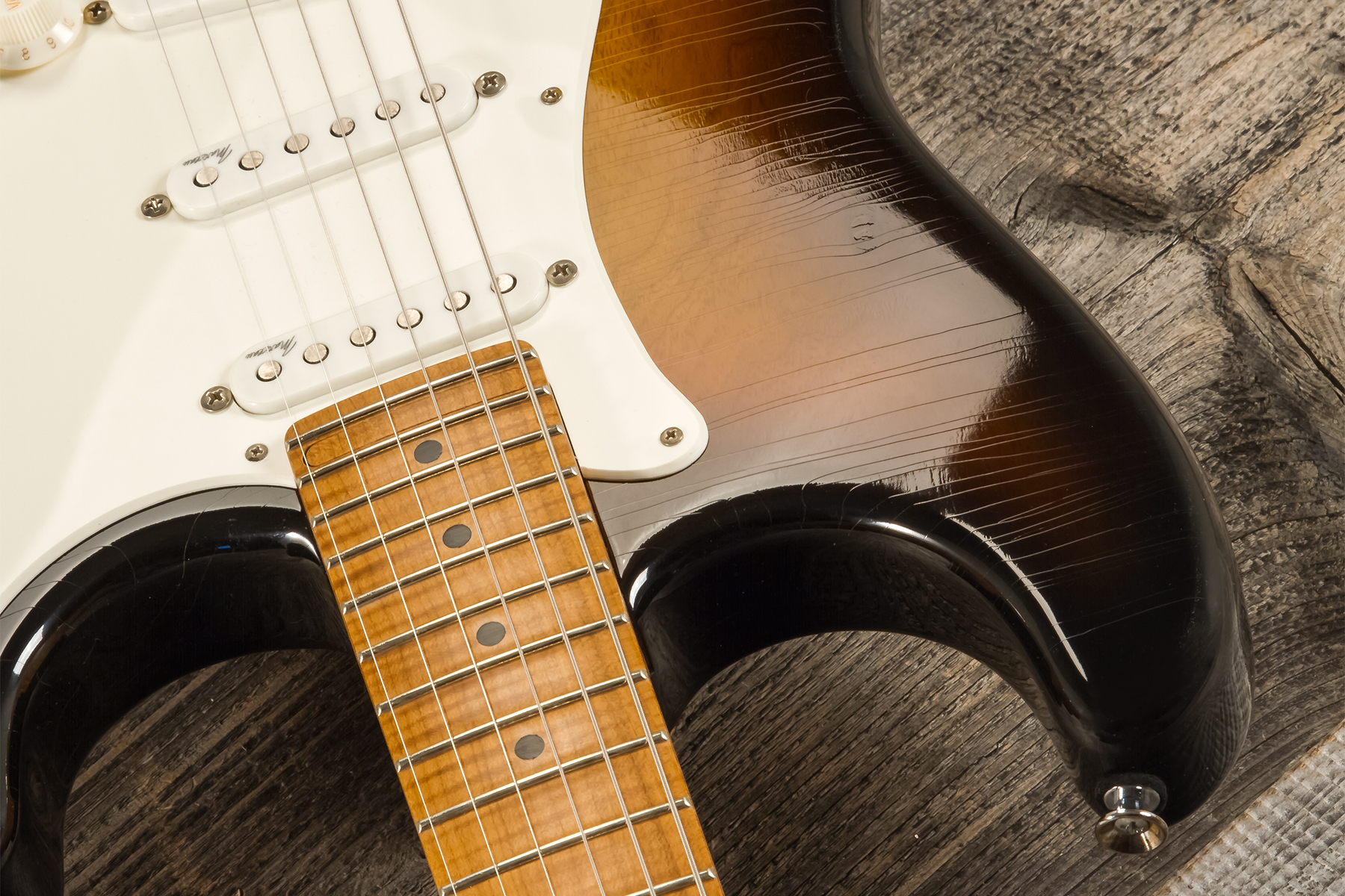 Marceau Guitars Experience Traditional 3s Trem Mn #t227024 - Heavy Relic Burst 3 Tons - Str shape electric guitar - Variation 4