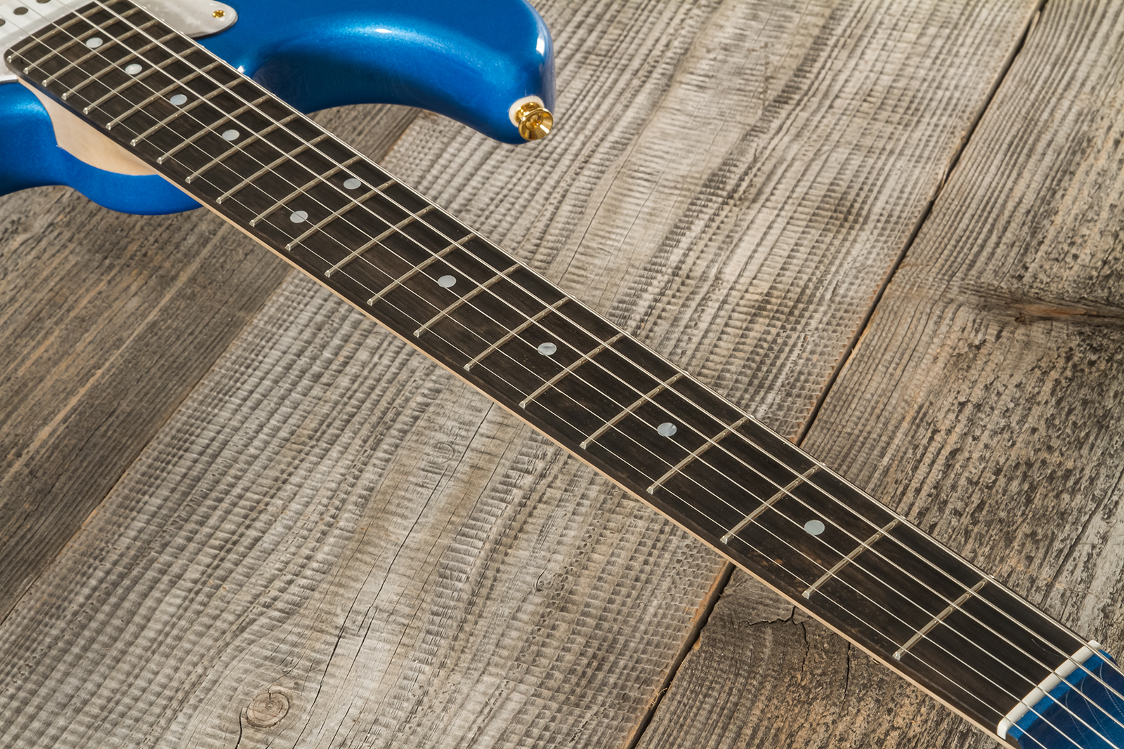 Marceau Guitars Experience Traditional Hss Trem Eb #t226324 - Lake Placid Blue - Str shape electric guitar - Variation 5