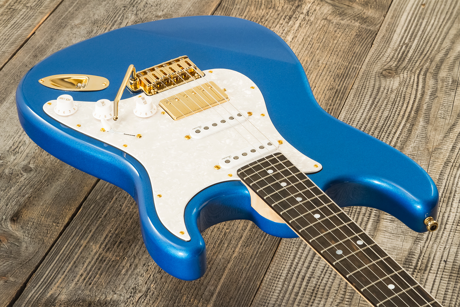 Marceau Guitars Experience Traditional Hss Trem Eb #t226424 - Lake Placid Blue - Str shape electric guitar - Variation 2