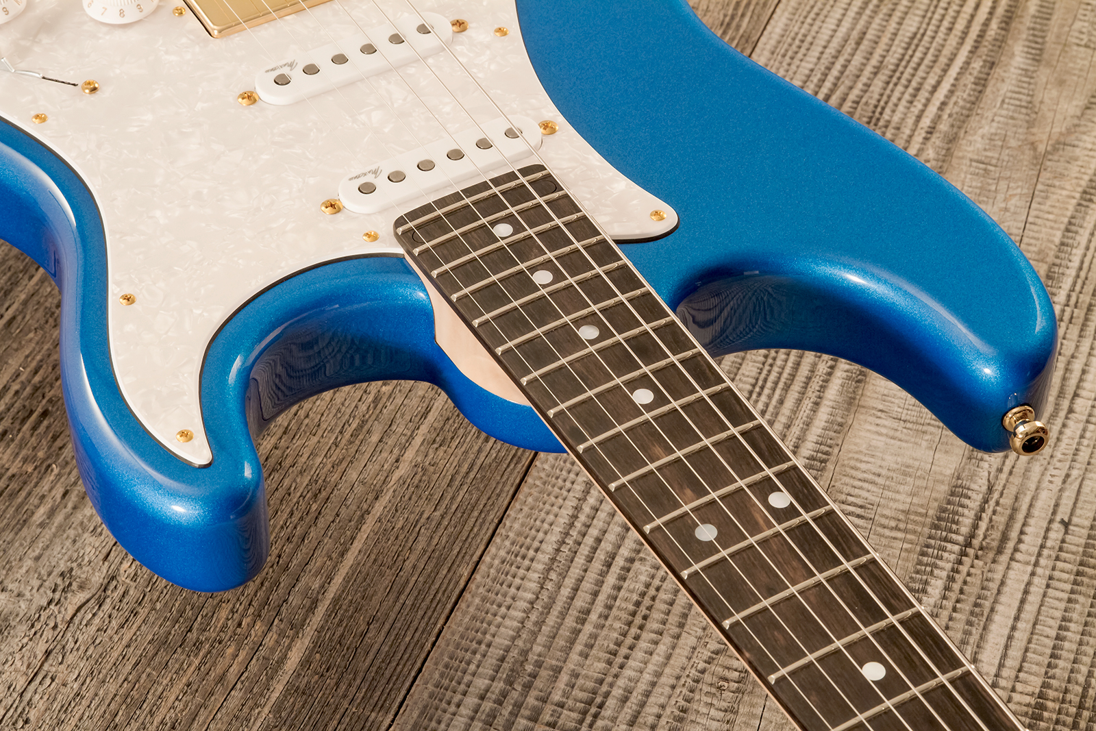 Marceau Guitars Experience Traditional Hss Trem Eb #t226424 - Lake Placid Blue - Str shape electric guitar - Variation 4