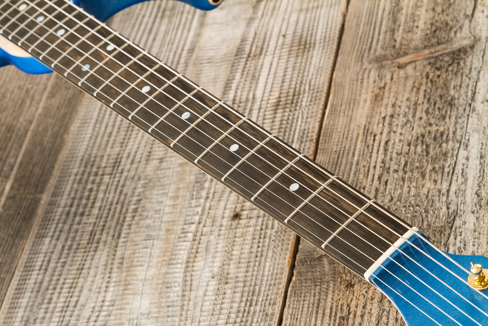 Marceau Guitars Experience Traditional Hss Trem Eb #t226424 - Lake Placid Blue - Str shape electric guitar - Variation 5