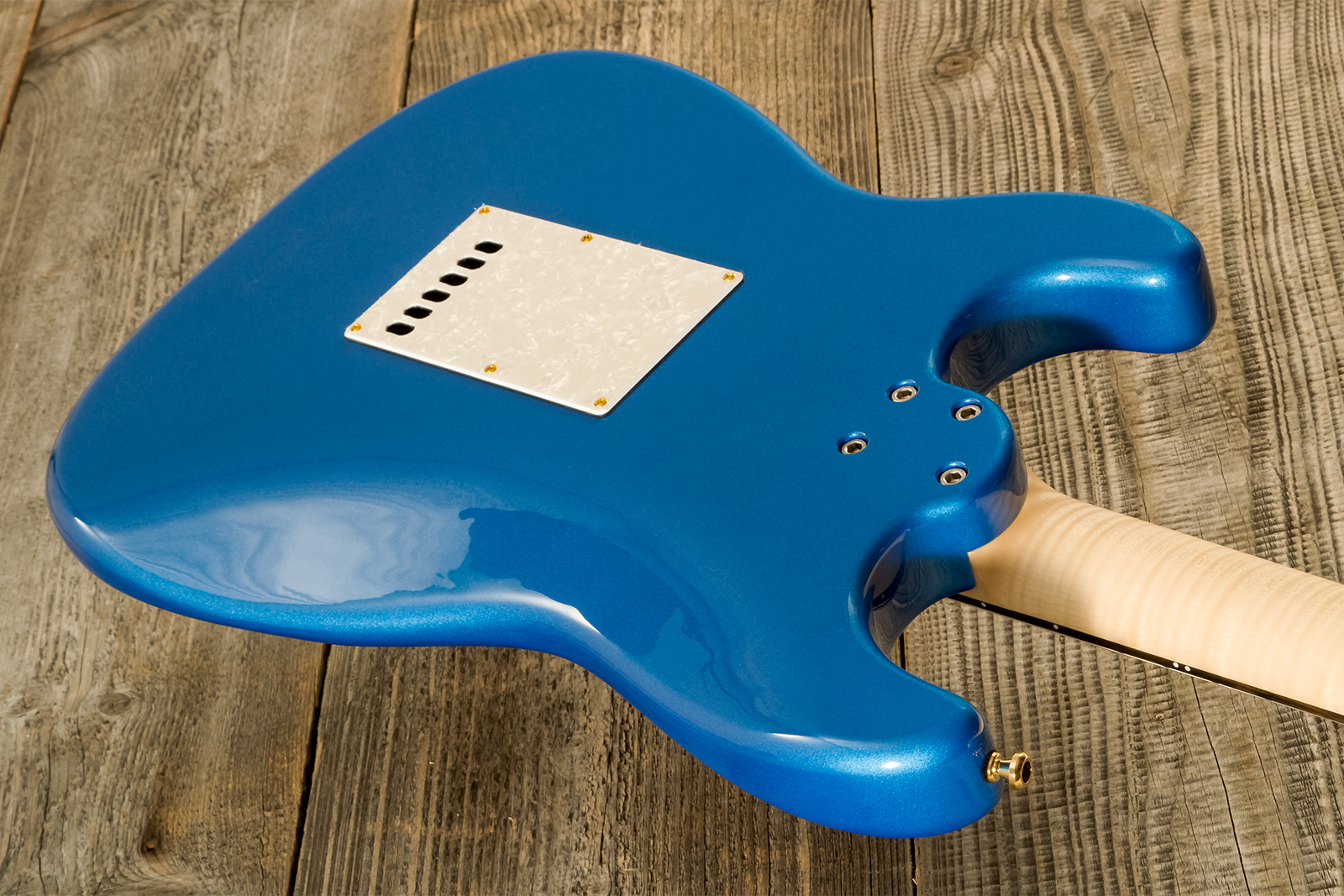 Marceau Guitars Experience Traditional Hss Trem Eb #t226424 - Lake Placid Blue - Str shape electric guitar - Variation 7