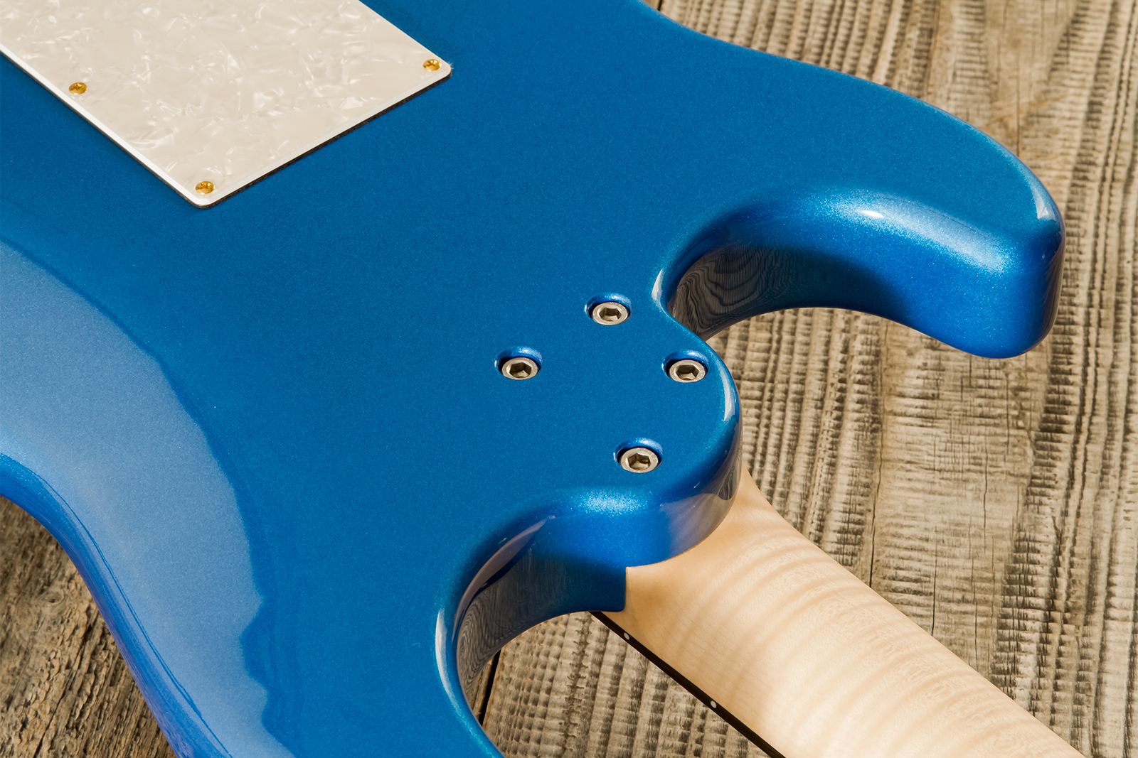 Marceau Guitars Experience Traditional Hss Trem Eb #t226424 - Lake Placid Blue - Str shape electric guitar - Variation 8