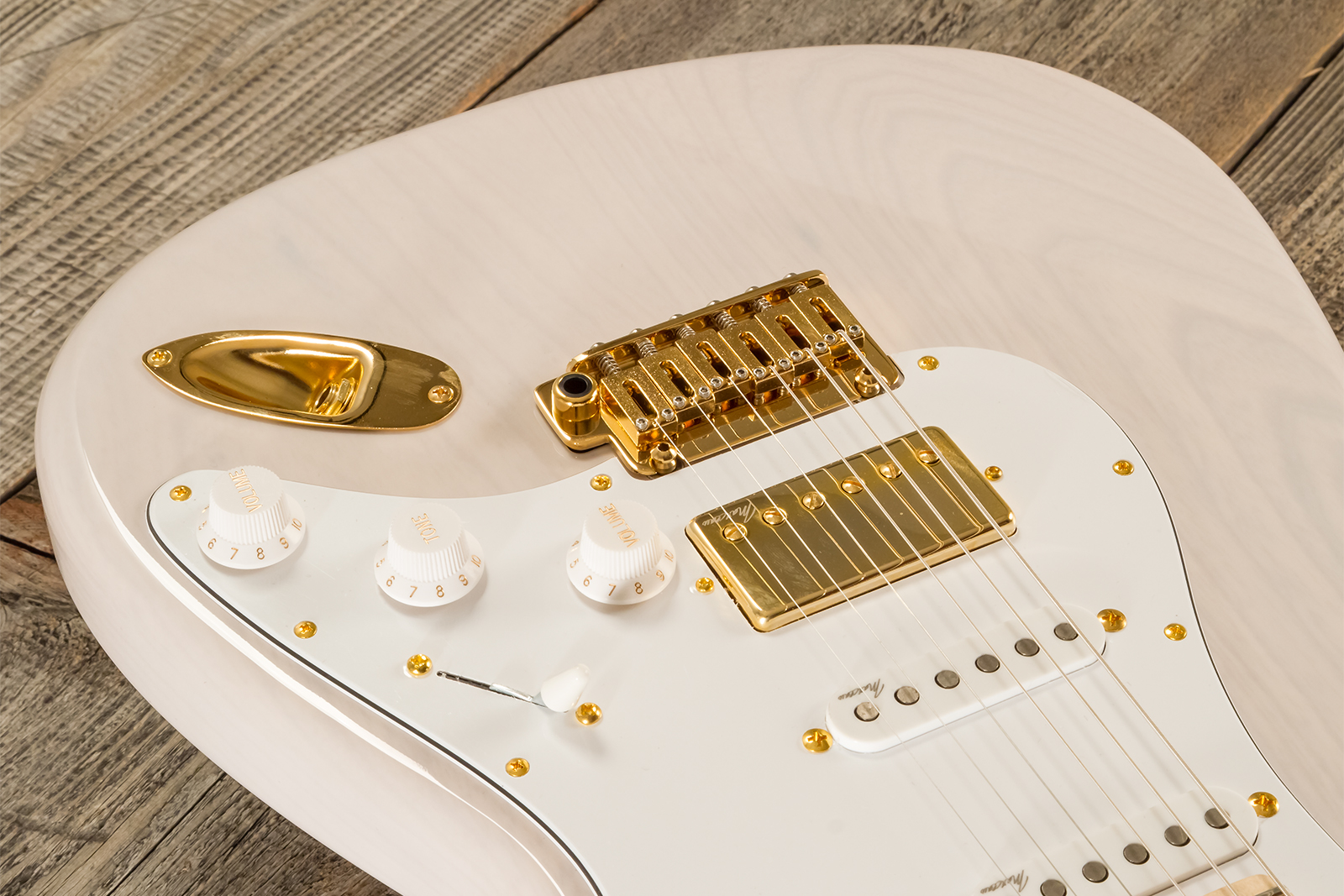 Marceau Guitars Experience Traditional Hss Trem Mn #t227124 - White Blonde - Str shape electric guitar - Variation 3