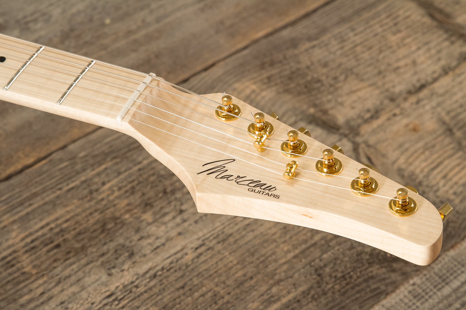 Marceau Guitars Experience Traditional Hss Trem Mn #t227224 - White Blonde - Str shape electric guitar - Variation 9