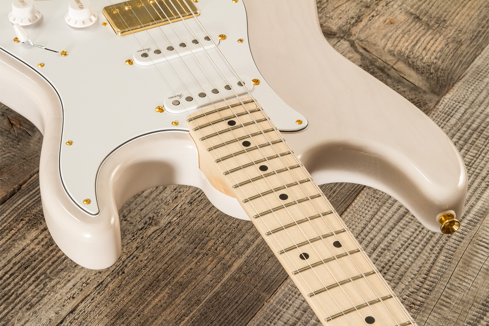 Marceau Guitars Experience Traditional Hss Trem Mn #t227224 - White Blonde - Str shape electric guitar - Variation 4