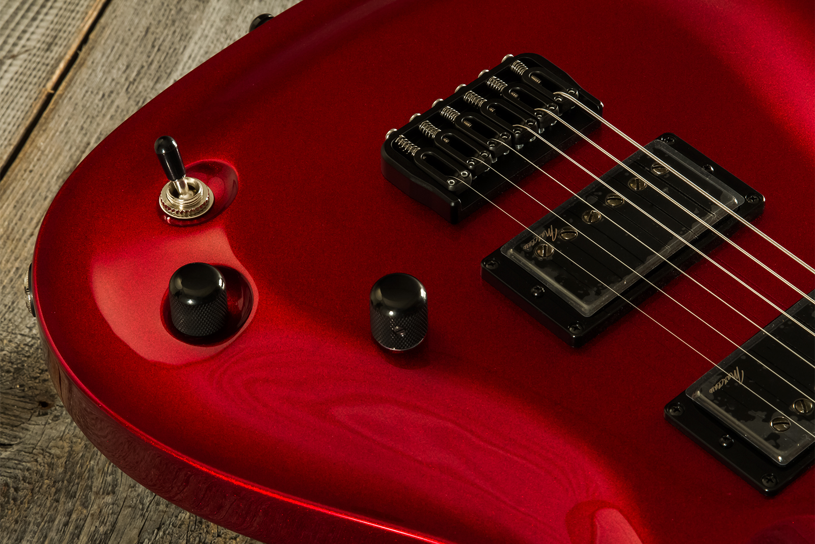 Marceau Guitars Redoutable Standard 2h Ht Ric #s43724 - Candy Apple Red - Metal electric guitar - Variation 3