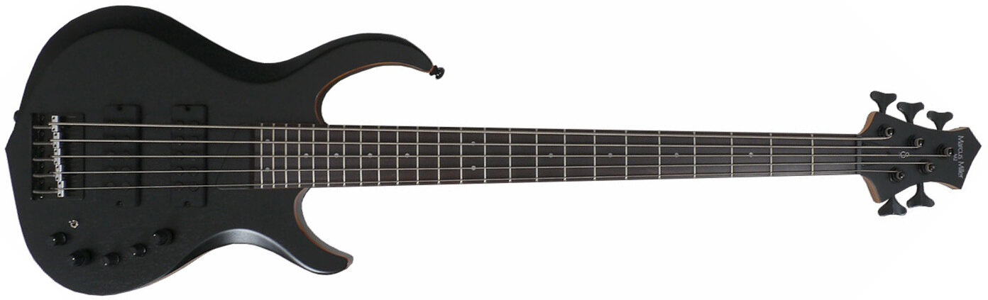 Marcus Miller M2 5st Bks Active Rw - Black Satin - Solid body electric bass - Main picture