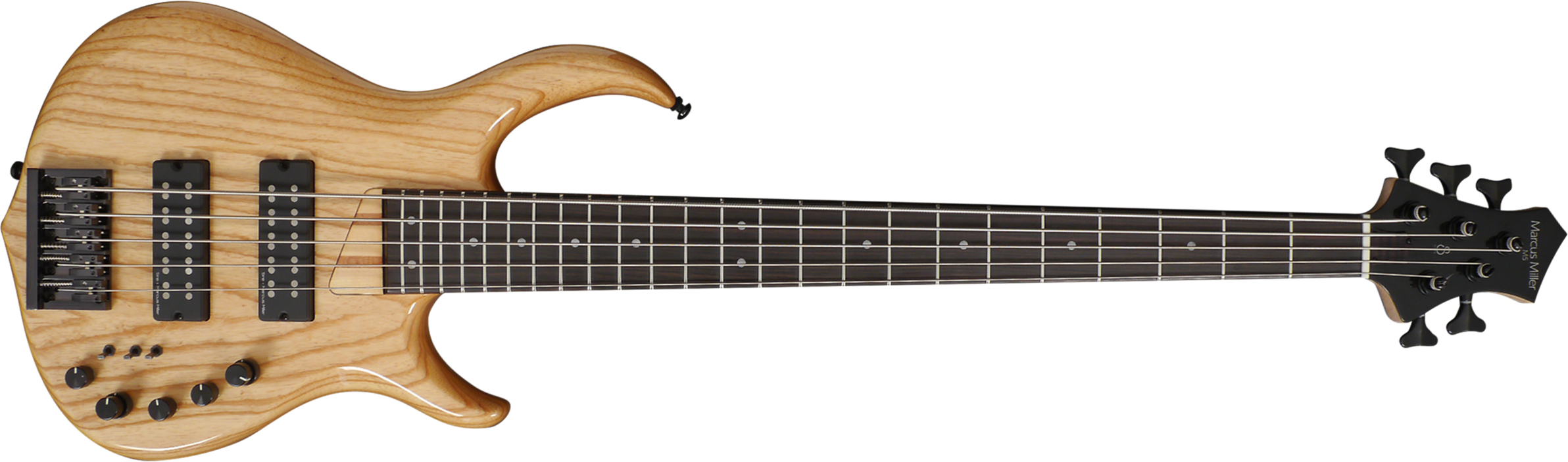 Marcus Miller M5 Swamp Ash 5st 5-cordes Active Eb - Natural - Solid body electric bass - Main picture