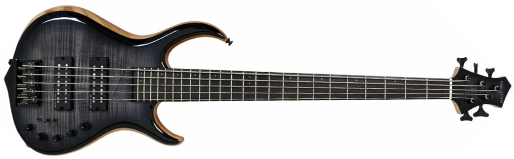 Marcus Miller M7 Swamp Ash 5st Fretless 2nd Generation Eb Sans Housse - Transparent Black Burst - Solid body electric bass - Main picture