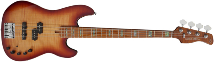 Marcus Miller P10 Alder 4st Active Mn - Tobacco Sunburst - Solid body electric bass - Main picture