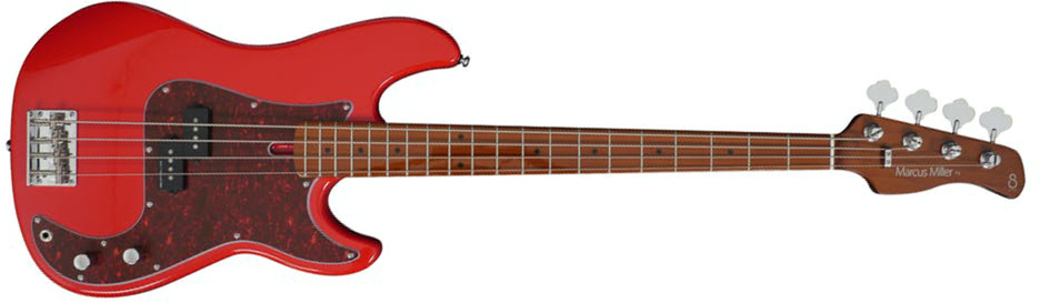 Marcus Miller P5 Alder 4 Fretless Mn - Dakota Red - Solid body electric bass - Main picture