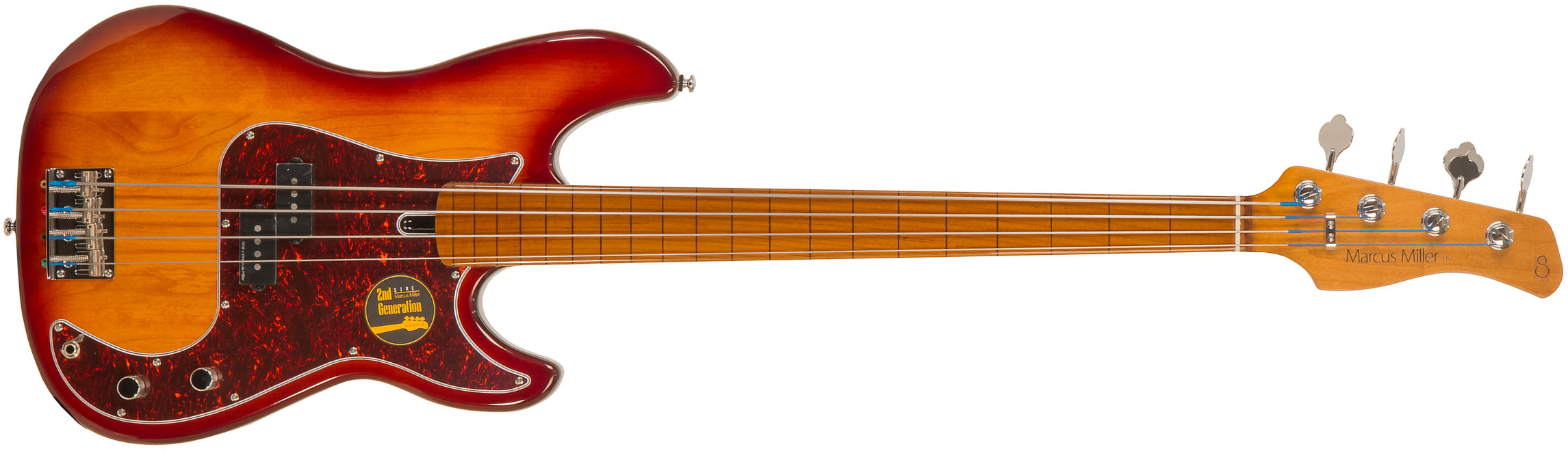 Marcus Miller P5 Alder 4st Fretless Mn - Tobacco Sunburst - Solid body electric bass - Main picture