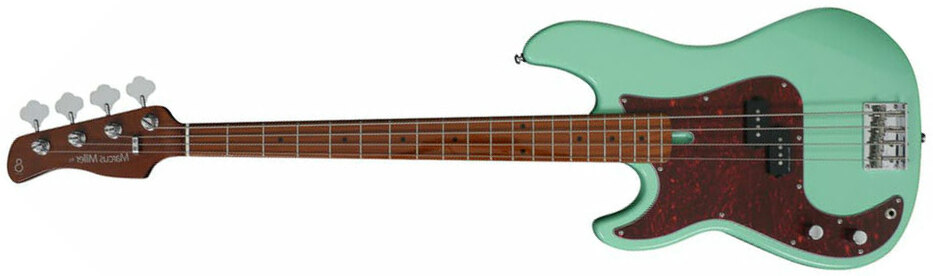 Marcus Miller P5 Alder 4st Lh Gaucher Mn - Mild Green - Solid body electric bass - Main picture
