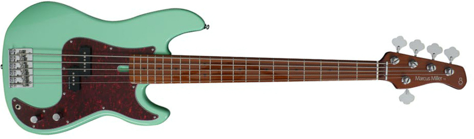 Marcus Miller P5 Alder 5st Mn - Mild Green - Solid body electric bass - Main picture