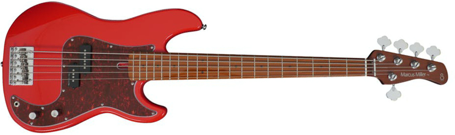 Marcus Miller P5 Alder 5st Mn - Dakota Red - Solid body electric bass - Main picture