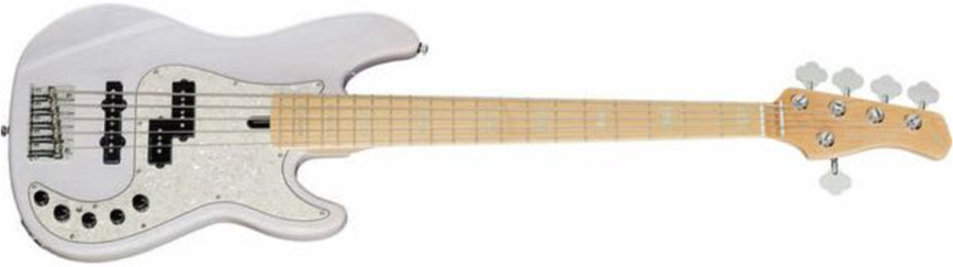 Marcus Miller P7 Swamp Ash 5st 2nd Generation 5c Active Mn Sans Housse - White Blonde - Solid body electric bass - Main picture
