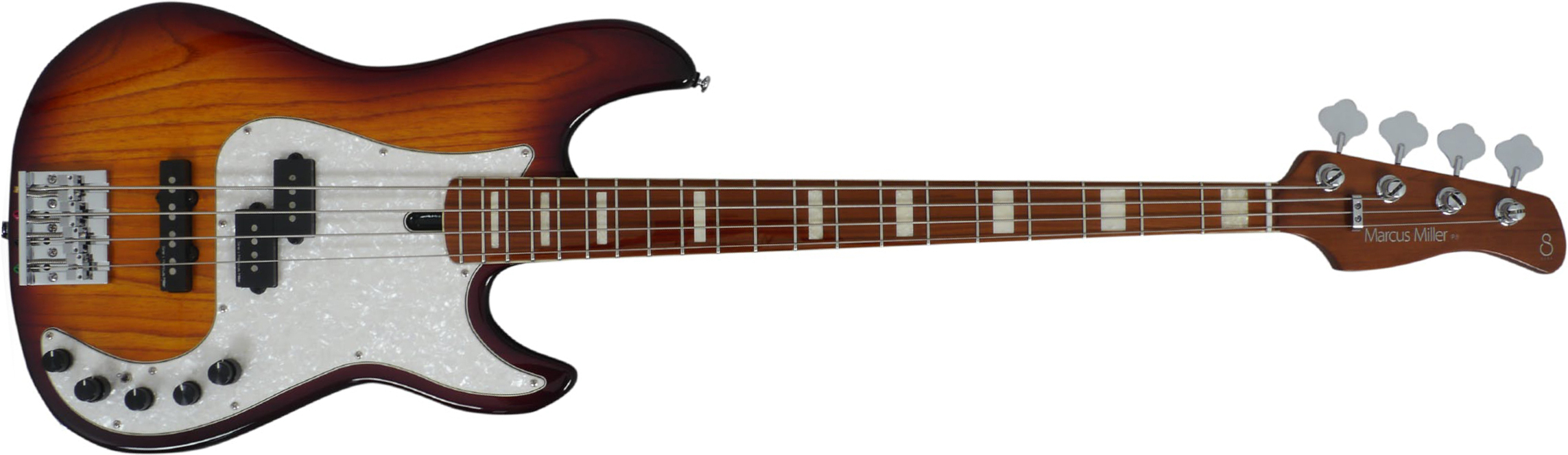 Marcus Miller P8 4st Active Mn - Tobacco Sunburst - Solid body electric bass - Main picture