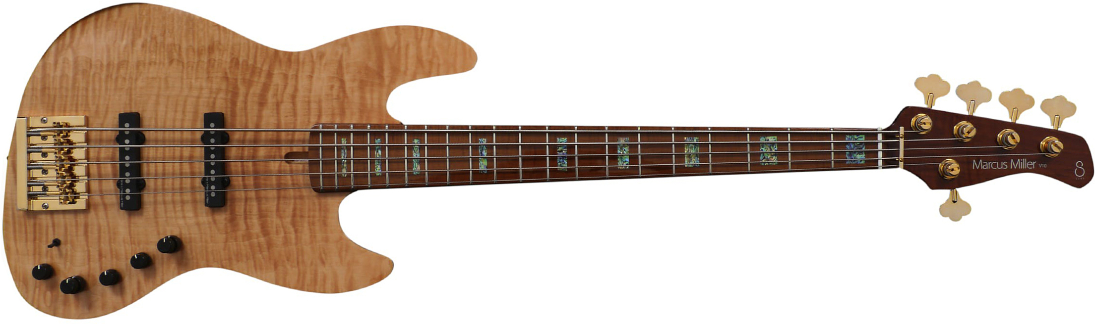 Marcus Miller V10dx 5st 5c Active Mn - Natural - Solid body electric bass - Main picture