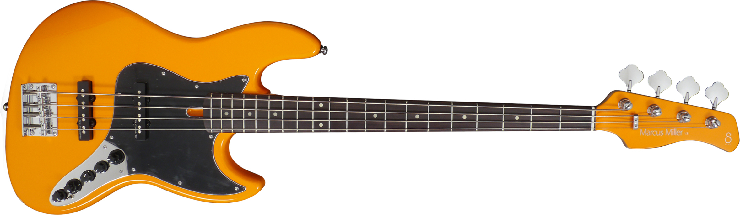Marcus Miller V3 4st 2nd Generation Active Rw Sans Housse - Orange - Solid body electric bass - Main picture