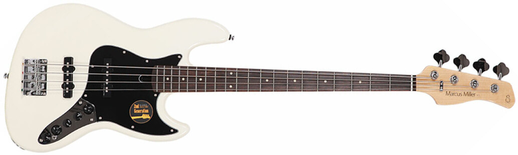Marcus Miller V3 4st 2nd Generation Rw Sans Housse - Antique White - Solid body electric bass - Main picture